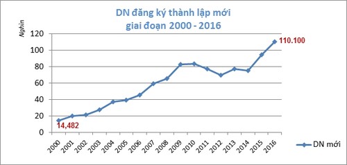 Die Anzahl der neuen gegründeten Unternehmen ist gestiegen - ảnh 1